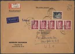 Br Berlin: 1977: Umschlag Firma Salomon Format Ca. 24,7 X 17,8 Cm Als Auslandsbrief Mit Einschreiben Un - Autres & Non Classés