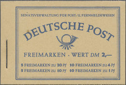 ** Berlin - Markenheftchen: 1952, Bauten, Markenheftchen 2, Tadellos Postfrisch, Mi. 1.300,- € - Postzegelboekjes
