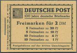 ** Berlin - Markenheftchen: 1949, 2 DM Bauten-Heftchen, Postfrisch, Tadellos, 700,- - Libretti