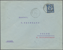 Br Französische Postdampfer-Agenturen: Kawala: 1914. Envelope Addressed To Switzerland Bearing Cavalle Yvert 13, - Autres & Non Classés