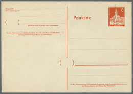 GA Berlin - Ganzsachen: 1959, 8 Pfg Orange Mit DRUCKFEHLER "Postschließfachnun....r," Ganzsachenkarte U - Autres & Non Classés