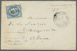 Br Frankreich - Stempel: 1873/1875, VERSAILLES ASSEMBLEE-NATIONALE, Two Covers With Single Franking 25 C Blue Cer - 1877-1920: Periodo Semi Moderno