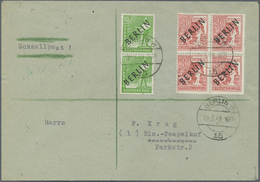 Br Berlin - Postschnelldienst: 1949, PSD-Brief Als Abholung Aus Der Wohnung Mit DM 1.40 – 2 X 10 Und 4 - Storia Postale