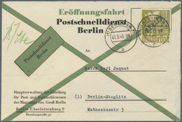 Br Berlin - Postschnelldienst: 1949, Amtlicher Umschlag Eröffnungsfahrt Mit 1.- DM SA, Der Umschlag Im - Covers & Documents