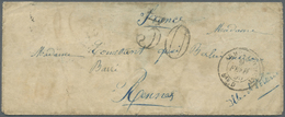 Br Frankreich - Militärpost / Feldpost: CRIMEA-WAR: 1855, Complete Folded Letter From KAMIESCH With Frame Cancel - Army Postmarks (before 1900)