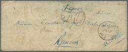 Br Frankreich - Militärpost / Feldpost: CRIMEA-WAR: 1855, Complete Folded Letter From KAMIESCH With Frame Cancel - Bolli Militari (ante 1900)