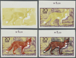 ** Thematik: Tiere-Füchse / Animals-foxes: 1970, DDR: Internationale Leipziger Rauchwarenauktion 20 Pf. 'Rotfuchs (Vulpe - Altri & Non Classificati