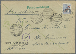 Br Berlin - Postschnelldienst: 1949, Schnelldienstbrief Im Tarif II 80 Pfennig Mit 80 Pfennig RA Als EF - Covers & Documents