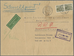 Br Berlin - Postschnelldienst: 1952, PSD-Brief über 20 Gramm Mit 10 X 10 Pfennig Bauten I Neukölln 1 29 - Lettres & Documents