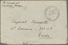 Br Frankreich - Militärpost / Feldpost: 1918 Ca., Military Envelope Sent From "Mission Bergen" With AVIATION FRAN - WW I