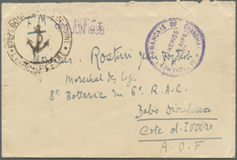 Br Frankreich - Militärpost / Feldpost: 1938. Military Mail Envelope Dated '13 Juin 1938' Addressed To Bobo Dioul - Army Postmarks (before 1900)