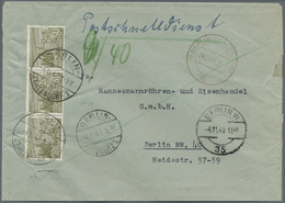 Br Berlin - Postschnelldienst: 1949, Schnelldienstbrief Zweite Gewichtsstufe über 20 Gramm DM 1,50 Mit - Lettres & Documents