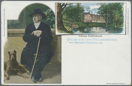 GA Thematik: Tiere-Hunde / Animals-dogs: 1897, Dt. Reich. Privat-Postkarte 5 Pf Ziffer "Gruss Aus Der Philharmonie Vom B - Chiens