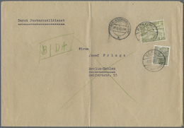 Br Berlin - Postschnelldienst: 1949, Umschlag Ca. B5 Als Schnelldienstbrief über 20 Gramm DM 1,50 Mit 5 - Covers & Documents
