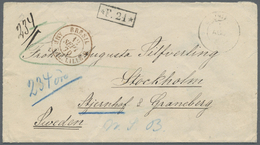 Br Frankreich - Besonderheiten: 1870 (8. August), Brief (leichte Spuren) Mit Kleinem Ra1 "*F.24*" Aus Rio De Jane - Other & Unclassified