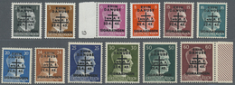 ** Frankreich - Besonderheiten: 1945. Set Of 12 Values "Rhin Danube 22.4.45 SIGMARINGEN". Mint, NH. Signed. (Maye - Autres & Non Classés