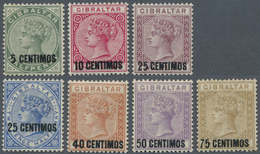 * Gibraltar: 1889, QV Definitives With Opt. Of New Values, Mint Lightly Hinged, SG. £ 200 - Gibraltar