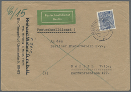 Br Berlin - Postschnelldienst: 1981: Schnelldienstbrief 80 Pfennig Bauten EF Ab Zweigpostamt Tempelhof - Lettres & Documents
