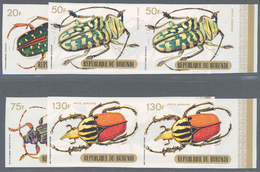 ** Thematik: Tiere-Insekten / Animals-insects: 1970, Burundi, Käfer Komplette Serie Mit Flugpostmarken In UNGEZÄHNTEN Po - Altri & Non Classificati