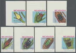 ** Thematik: Tiere-Insekten / Animals-insects: 1988, Nicaragua. Complete Imperforate Insects Series Showing Various "Bee - Other & Unclassified