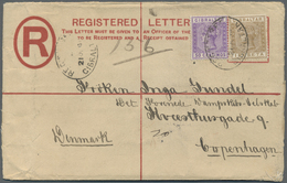 GA Gibraltar - Ganzsachen: 1891. Registered Postal Stationery Envelope 20 Centimes Orange (small Tears, Creases A - Gibraltar