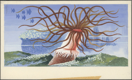 Thematik: Tiere-Meerestiere / Animals-sea Animals: 1972, Umm Al-Qaiwain. Artist's Drawing For The 50dh Value Of The Set - Vie Marine