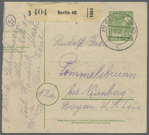 GA Berlin - Besonderheiten: 1948: Ganzsache 10 Pf. AS Kontrollrat P 961 I Als Paketkarte Mit 10 Und 2 X - Autres & Non Classés