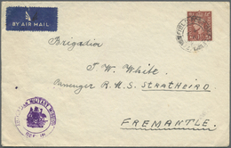 Br Berlin - Besonderheiten: 1948: Luftpostbrief Mit GB  1 ½ Pence Ab FPO =737= 4. Feb. 48 Mit Absenders - Andere & Zonder Classificatie