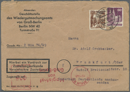 Br Berlin - Besonderheiten: 1949: Vordruckumschlag Geschäftsstelle Des Wiedergutmachungsamts Von Groß-B - Andere & Zonder Classificatie