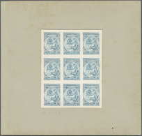 Griechenland: 1906. 40L Jeux Olympics 1906. Sheet Of 30 Essays In Emerald On Glossy Paper, Imperforate, With P - Storia Postale
