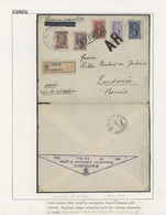 Br Griechenland: 1911, 2 L., 20 L. Tied Boxed "EXPRES", 25 L. (bottom Imprint-margin) Tied Bold "AR" And 40 L. An - Covers & Documents