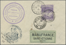 Br Griechenland: 1916. Envelope Addressed To France Bearing Yvert 244, 20l Violet Tied By Moudros Lemnos Double R - Storia Postale