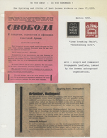 * Berlin - Besonderheiten: 1953, 2 Anti-sowjetische Bzw.-kommunistische Flugblätter Und Berliner Marke - Andere & Zonder Classificatie