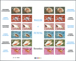 (*) Thematik: Tiere-Meerestiere-Muscheln / Animals-sea Animals-shells: 1983/1985, WALLIS And FUTUNA: Conches ('Meeressch - Coneshells