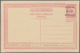 GA Griechenland - Griechische Besetzung Türkei: 1912. Turkish Postal Stationery Card 20p Carmine Overprinted ‘Gre - Smyrna