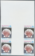 ** Thematik: Tiere-Meerestiere-Muscheln / Animals-sea Animals-shells: 1988, Nicaragua. Complete Set SHELLS In Imperforat - Conchiglie
