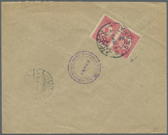 Br Griechenland - Stempel: DRAMA, Turkish Bilingual C.d.s. 18.8.1911, Clear Strike On Commercial Cover To Constan - Marcophilie - EMA (Empreintes Machines)