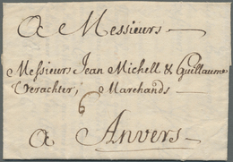 Br Großbritannien - Vorphilatelie: 1717, Letter From Birmingham Forwarded To London Via Dover To Antwerpen. Texed - ...-1840 Precursori