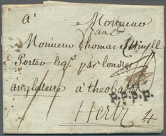 Br Großbritannien - Vorphilatelie: 1784, Incoming Mail From ST. QUENTIN/France Via PARIS, Calais And Dover To LON - ...-1840 Precursori