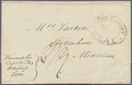 Br Großbritannien - Vorphilatelie: 1807. Pre-stamp Envelope Addressed To Middlesex And Endorsed 'Favoured By/Capt - ...-1840 Prephilately