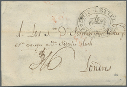 Br Großbritannien - Vorphilatelie: 1812, Entirre From CORUNNA To London Via Plymouth With London Arrival Cds On R - ...-1840 Precursori