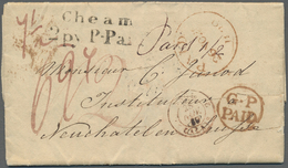 Br Großbritannien - Vorphilatelie: 1839. Pre-stamp Mourning Envelope Addressed To Switzerland Cancelled By Hand-s - ...-1840 Precursori