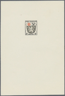 (*) Französische Zone - Allgemeine Ausgabe: 1945, 24 Pfg. Wappen, Hochformatiger Künstlerdruck Im Drei-F - Altri & Non Classificati