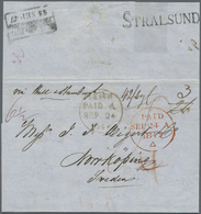 Br Großbritannien: 1847. Stampless Envelope Addressed To Nordkoping, Sweden Cancelled By Leith/Paid Date Stamp En - Other & Unclassified