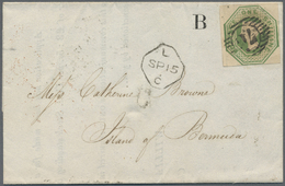 Br Großbritannien: 1847, 1s. Green, Die 'W.W. 1', Cancelled With Barred Numeral '76' Of The London District Post, - Other & Unclassified