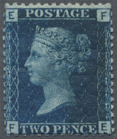 * Großbritannien: 1858, QV 2d. Deep Blue On Bluish Paper, Plate 13 (issued 1869), Fresh Colour And Well Perforat - Other & Unclassified