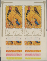 ** Thematik: Tiere-Vögel / Animals-birds: 1970, Burundi, Upupa Epops, Ficedula Hypoleuca, Acrocephalus Arundinaceus, Alc - Autres & Non Classés