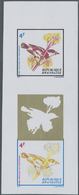 ** Thematik: Tiere-Vögel / Animals-birds: 1972, Rwanda. Imperforate Proof Gutter Pair In Unissued Colors With Displaced  - Autres & Non Classés