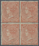 */ Großbritannien: 1862, QV 4 D. Pale-red, Plate 3 (without Hairlines) In A Mint Block Of Four, Good Colour And L - Other & Unclassified