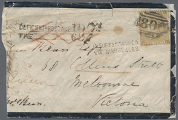 Br Großbritannien: 1861/1863, Four Covers With 9d. Or 10d. Frankings With Some Different Stamps Incl. 2 X 9d. Str - Autres & Non Classés
